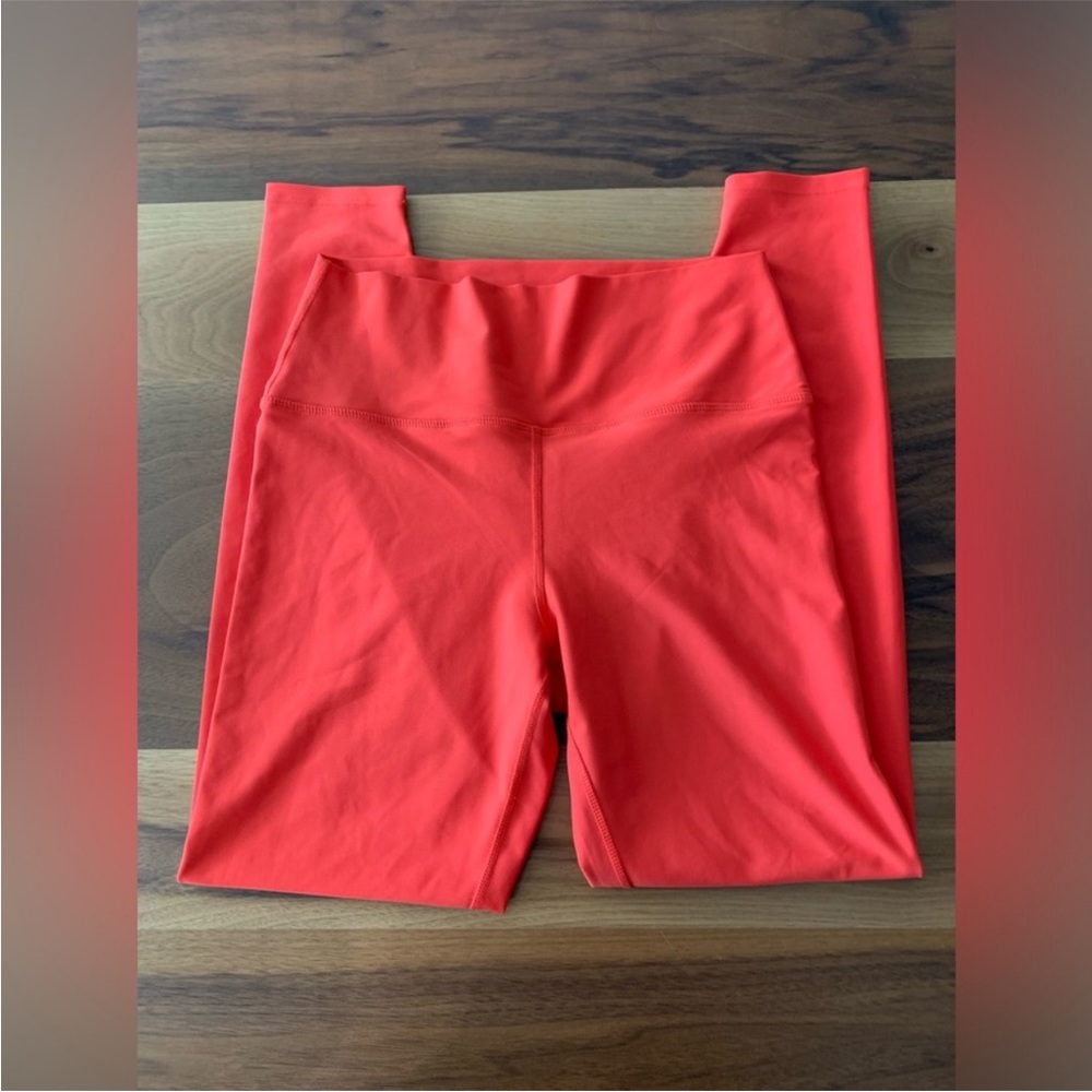 Sage Collective Vibrant Papaya Color High Waist Leggings